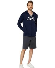 Oakley Mens Bark FZ Hoodie 2.0 Full Zip Sweatshirt Jacket Fathom/Navy M