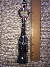 VINTAGE COCA COLA CHROME BOTTLE/CAN OPENER 7.5" LONG NEW UNUSED