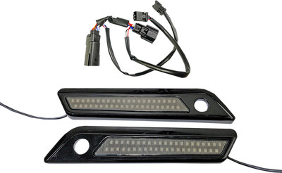 Custom Dynamics Satteltasche Scharnier Doppel Farbe Akzent Licht CD-SBL-DC4-SB