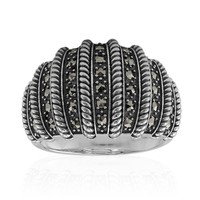 Cavill Markasit Ring Damen 925 Sterling Silber Vintage 0,49Ct Elegant