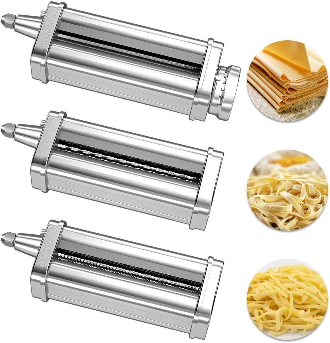 引越し処分価格 KitchenAid 3ピース パスタローラー Amazon.com: KitchenAid Stand Mixer Attachment, KSMPRA 3