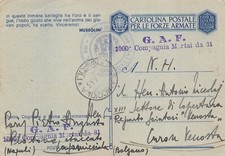 C7316) WW2, GUARDIA ALLA FRONTIERA "G.A.F. 1000 COMPAGNIA MORTAI DA 81".
