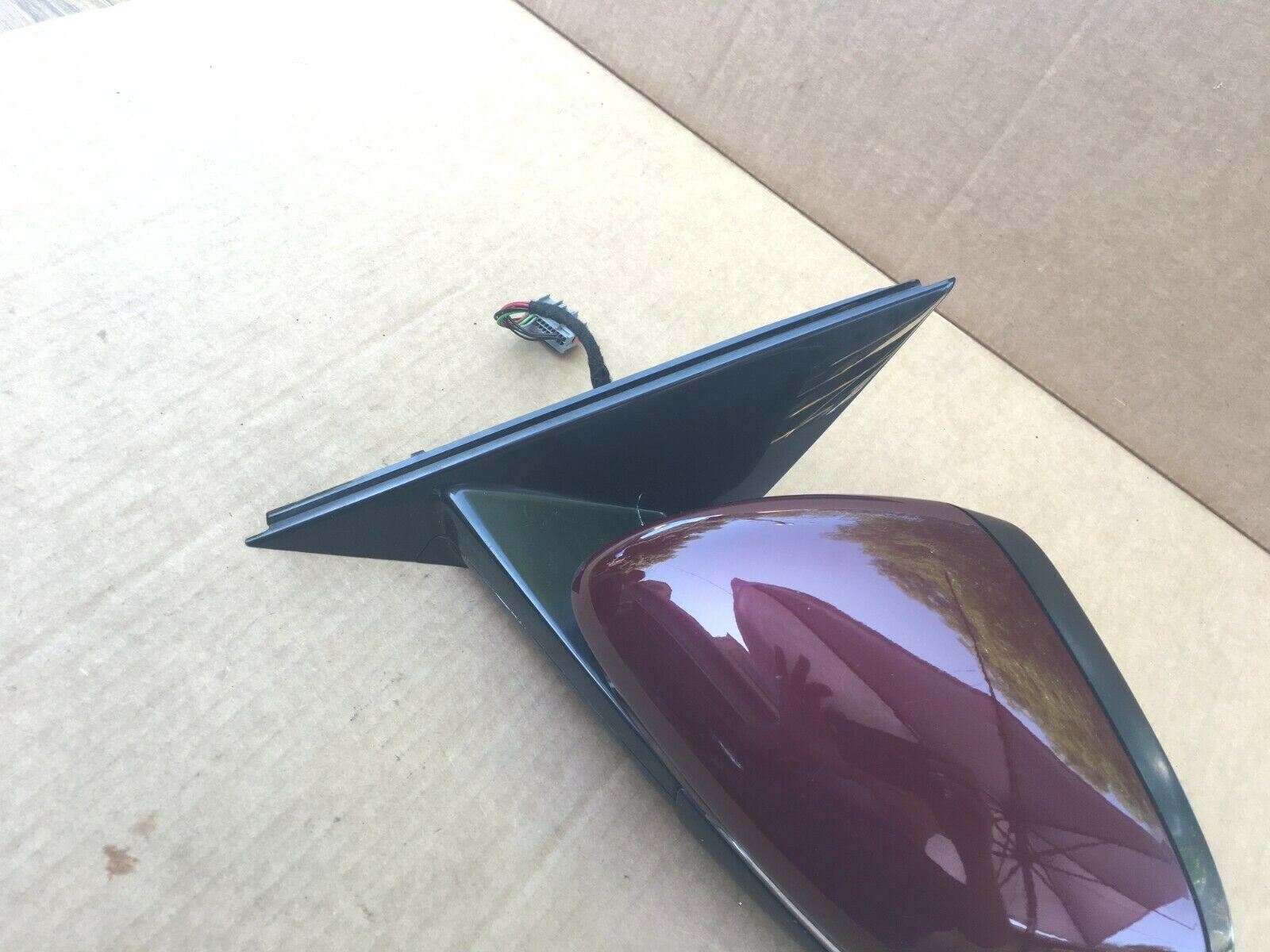 2012 Jaguar XF Left Side View Mirror Metallic Burgundy/Maroon Color ...