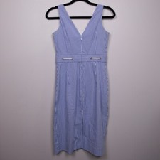 J. Crew nautical striped sleeveless sheath dress-00
