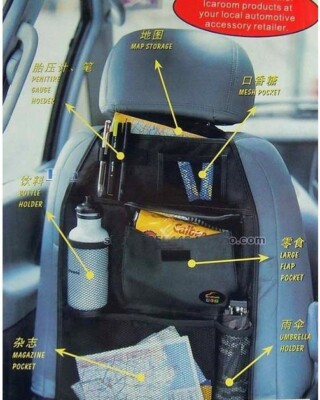 Multifunktions Ablage Rücksitz SCHWARZ Organizer Baby Auto