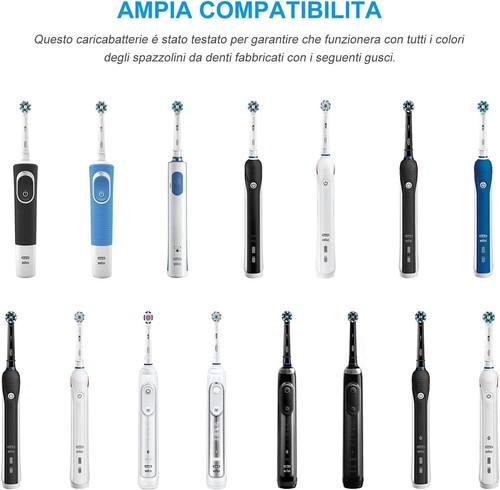 Caricatore Base di Ricarica per Spazzolino Elettrico Oral B 3757 Serie D12 D20 - Foto 2 di 7