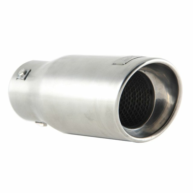 DC Sports Resonated Stainless Steel 3 Bolt Exhaust Muffler Silencer Tip