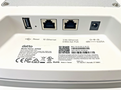 Datto AP840 Wireless Access Point Wifi-6 - Picture 6 of 6