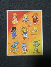 VINTAGE RAINBOW BRITE 1983 HALLMARK STICKER SHEET 9 STICKERS NEW