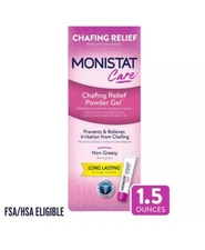 2x Chafing Relief Powder Gel, Female Anti-Chafe Protection, Fragrance Free 1.5Oz