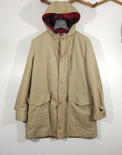 VTG 60s Unionmade McGregor Coat Parka Hooded Wool Lined Plaid Jacket Sz 42 / L