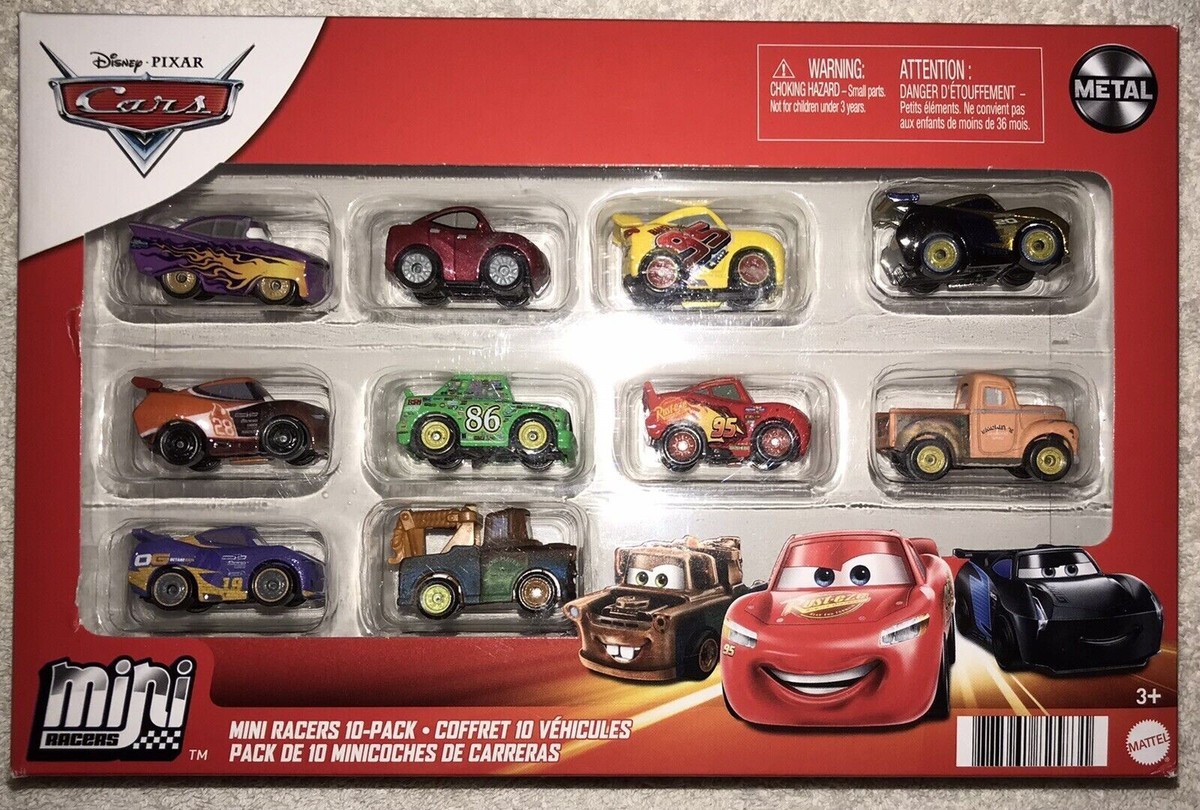 Disney Pixar Cars Metal Mini Racers 10-Pack Brand New Rare