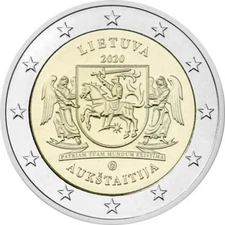 2 Euro Lithuania 2020 * Lithuanian Ethnographic Regions - Aukštaitija   * Unc