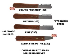 stripping comb for dogs