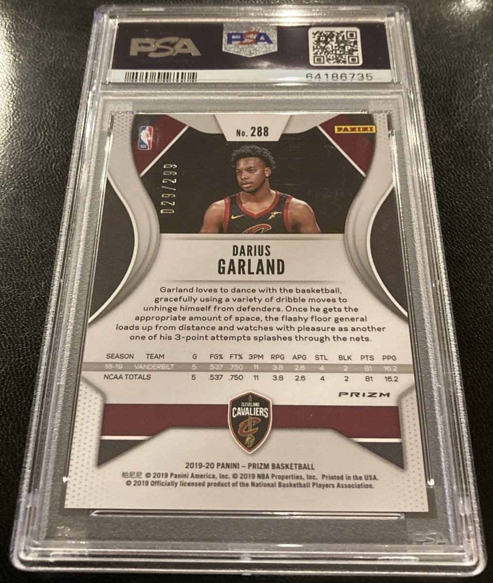 DARIUS GARLAND | 2019 Panini Prizm RC *RED* /299 PSA 10 Team
