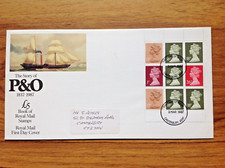 GB Stamps First Day Cover Booklet Pane X849n from DX8 Story of P & O ships 1987