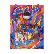 Shai Gilgeous- Alexander  | Oklahoma City Thunder | POSTER | Sports Wall Art