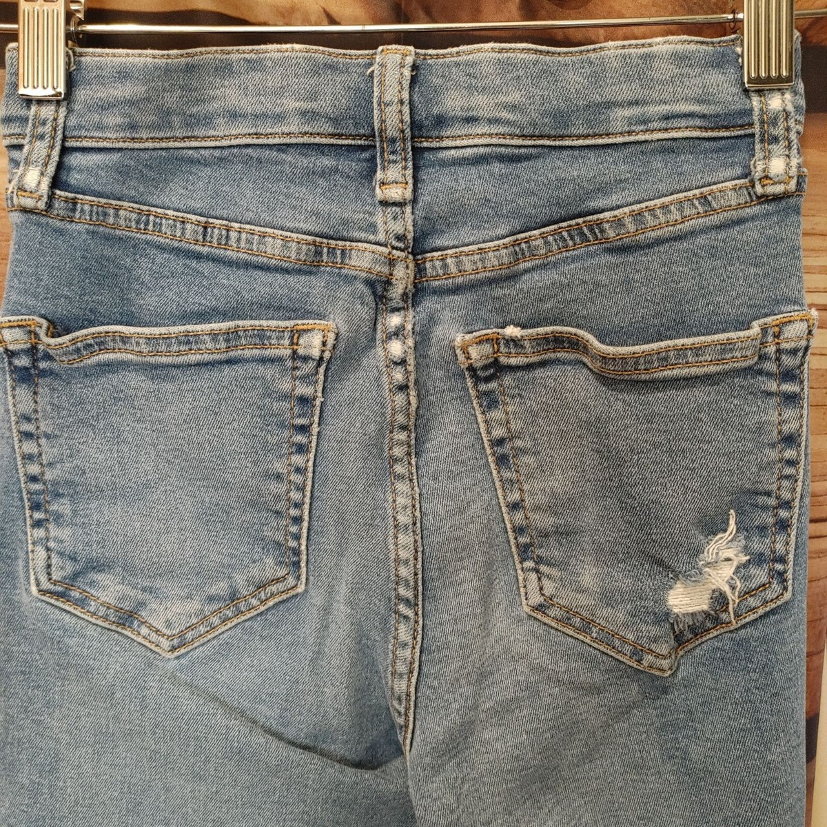 Jean Topshop MOTO Jamie Bleu Authentique - Taille W25 L30, Coupe Skinny, Occasion Très Bon état