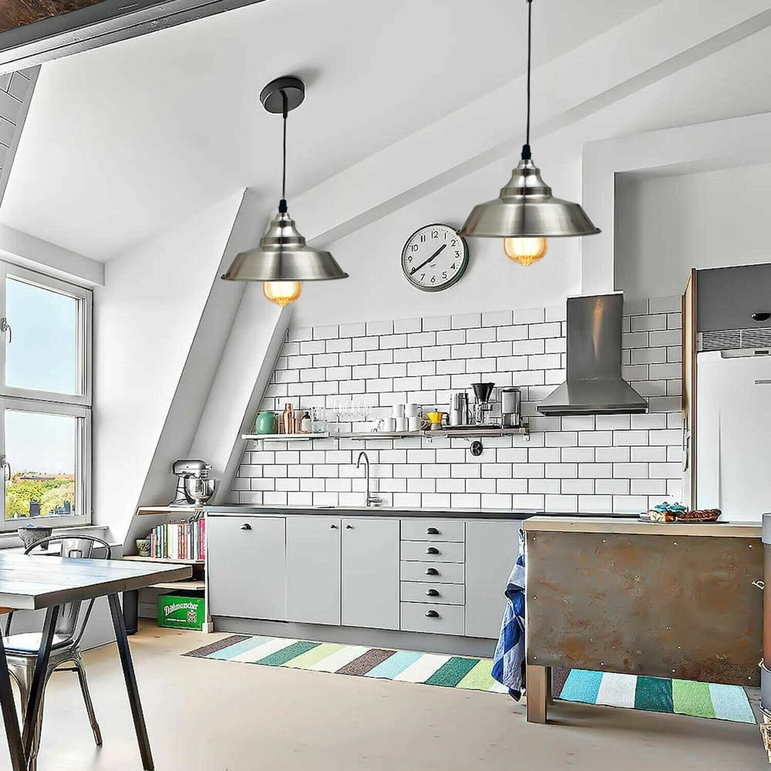 Compact retro ceiling light for modern homes