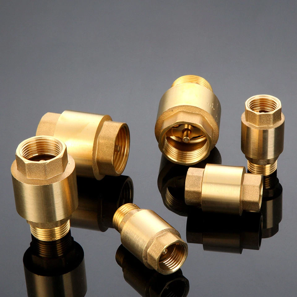 1/2" 3/4" 1" Inch Brass Non-Return Valves Male Female Swing-Check Valves BSP - Image 4 of 4