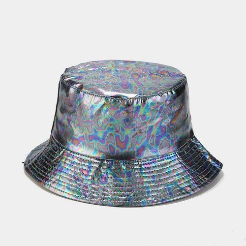 Solid Color PU Bucket Sun Hat, Party, Festival, Raves, Clubs, Ibiza, Beach - Bild 11 von 16
