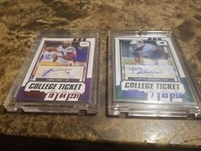Jabril Cox & Patrick Johnson College Ticket Auto Cards Pack Fresh Free Shipping!