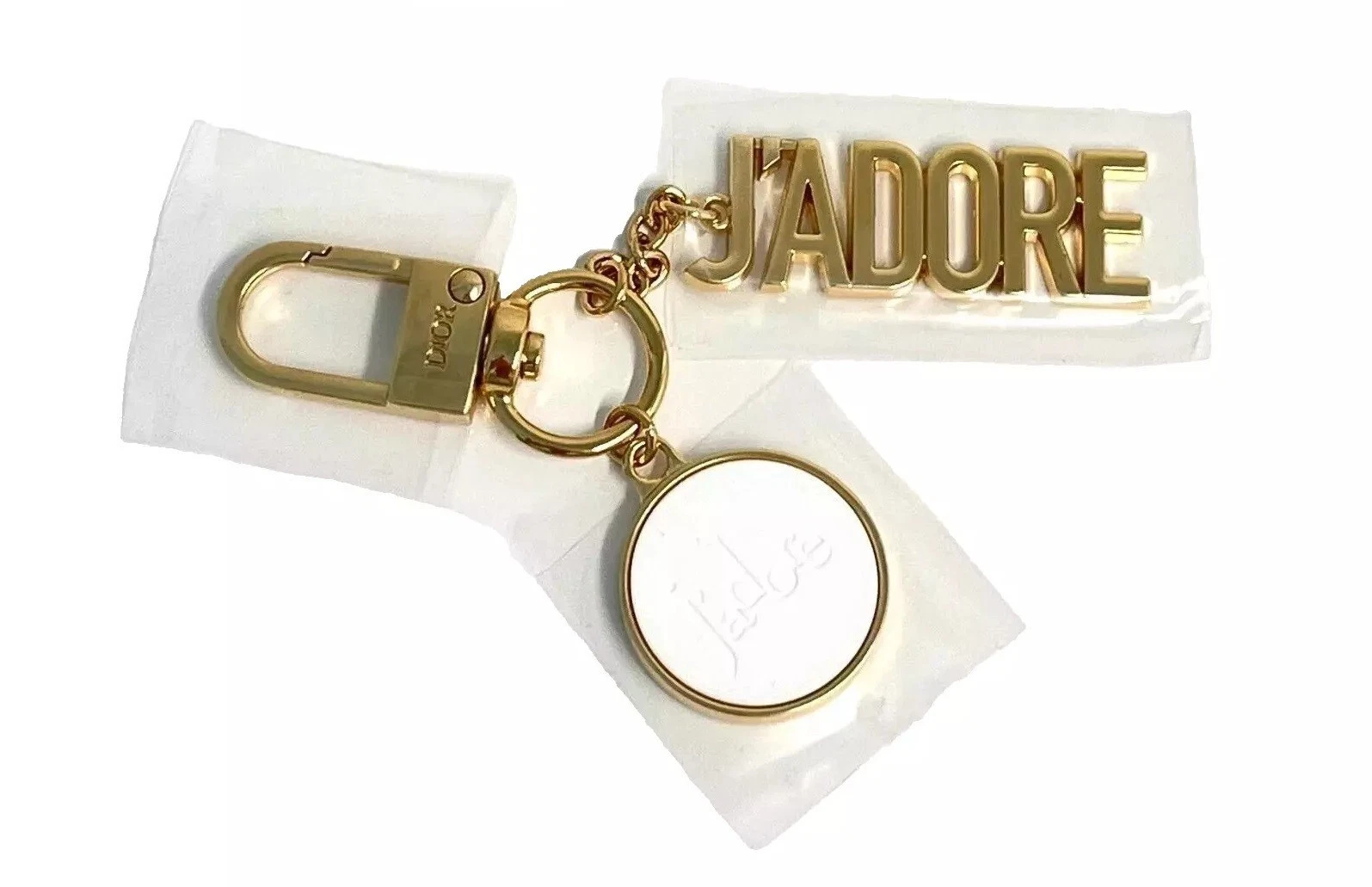 Dior J'adore Bijou De Sac Sac Charm Porte clés Logo Doré Édition Limitée Cadeau VIP