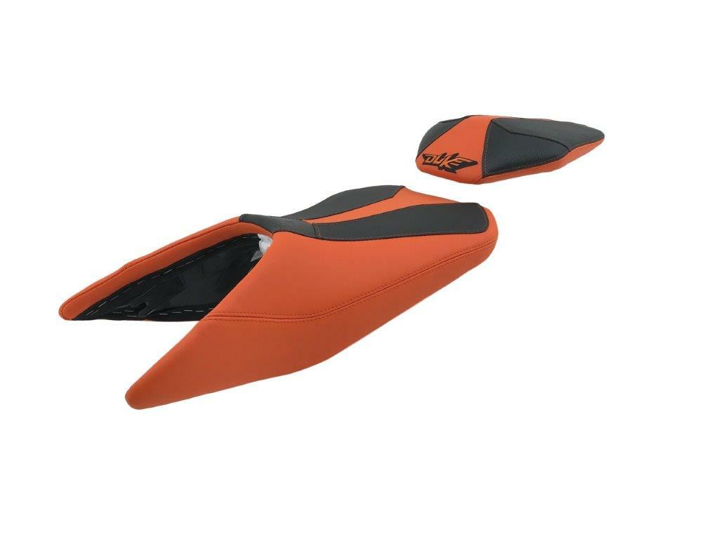 Housse de selle KTM Duke 125 Top Sellerie HSD5512 pour modèles de 2017 à 2026