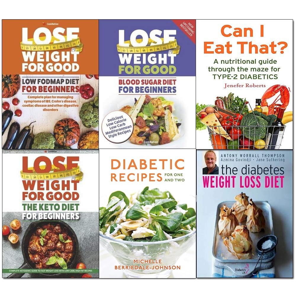 Can I Eat That, Diabetes Weight Loss,Cooking For One And Two,Blood Sugar 6 Books