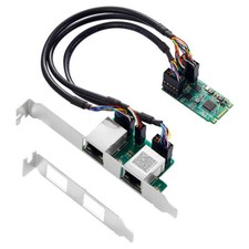 Ethernet M.2 NIC Lan Server 1000Mbps Card Network Adapter Card Dual Port Support