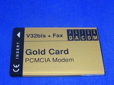 PSION DACOM GOLD CARD PCMCIA MODEM V32BIS + FAX  #GK2881