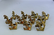 Juego de 11 servilleteros de latón soporte velero náutico ancla marítima