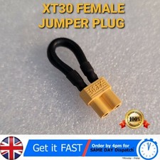 XT30 Connector Female Jumper Loop Shorting Plug -Pull Cable- Battery Lipo RC