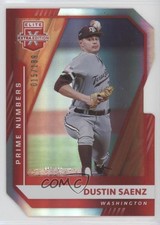 2021 Panini Elite Extra Edition Prime Numbers B Die-Cut 15/119 Dustin Saenz hu8
