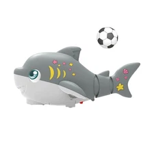 Swinging Shark Toy for Infant Crawl Learning Musical Toy with Light and Sound