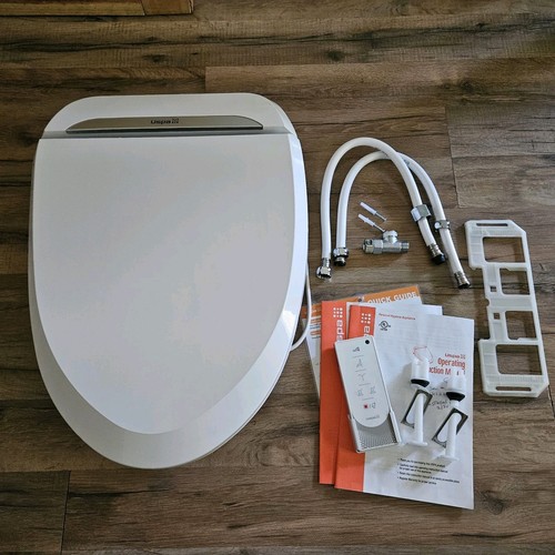 Bio Bidet USPA6800 Elongated Wireless Bidet Toilet Seat White PARTIALLY TESTED