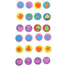  24 Pcs Spugnetta Per Dipingere Bambini Che Disegnano Forniture Pittura Spugna