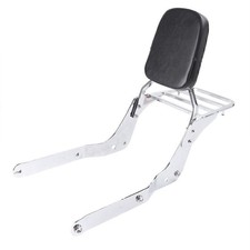 Backrest Sissy Bar W/ Luggage Rack Fit Honda Shadow VT750C Aero 2004 - 12 Chrome