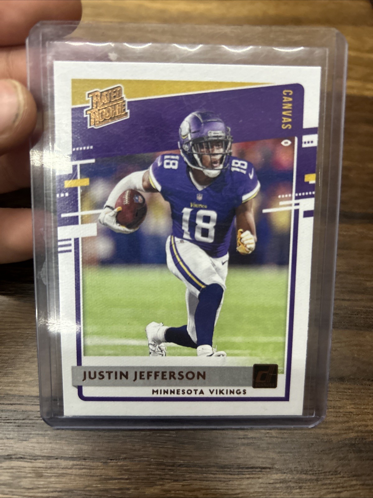 2020 Panini Donruss - Rated Rookie Justin Jefferson #313 Canvas (RC)