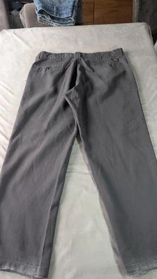 Dickies Men's Grey Straight-Leg Trousers 36 Waist