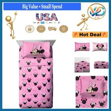 Disney Minnie Mouse Kids Sheet Set Twin 3-Piece Ultra-Soft Microfiber Pink