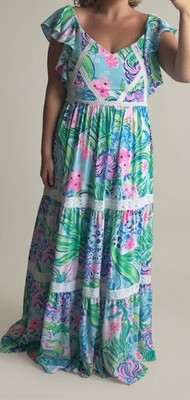 chinese dress ladies Women's UPF 50+ Kaden Chillylilly Maxi Dress in Pink