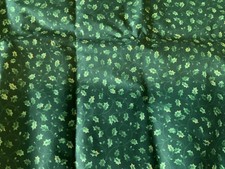 Cranston Quilting Green Christmas Holly Cranston Fabric, Vintage - 2 Yards 44"