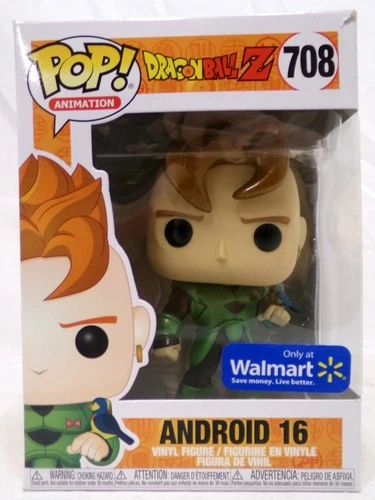 Funko Pop! 708 Android 16 Walmart Exclusive Dragon Ball Z Animation Vinyl Figure
