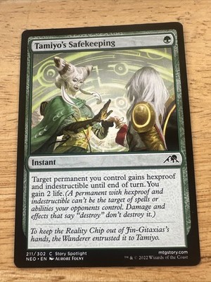 1 x Tamiyo's Safekeeping - Kamigawa: Neon Dynasty - NM-Mint - MTG