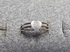 GRANDMA GRABE'S BEAUTIFUL VINTAGE 925 STERLING SILVER OPEN BACK 1.2G RING SIZE 5