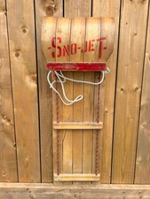 Vintage Wooden Snow Sled Toboggan 35" Long x 11" Wide GREAT FOR DECORATION