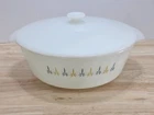 Vintage Anchor Hocking Fire-King “Candle Glow” Casserole Dish w/ Lid – 3 Qt