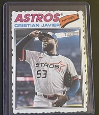 2026 Topps Heritage - Cristian Javier #330 Deckle Edge