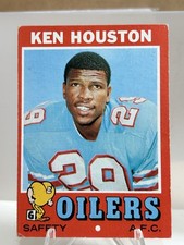 1971 Topps Ken Houston #113 (RC) Houston Oilers NFL HOF 12 Time Pro Bowler
